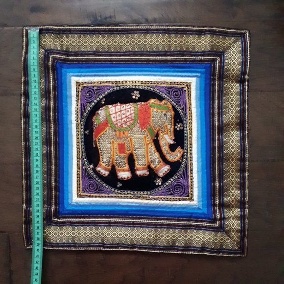 Decorative Thai Elephant Cushion Cover - Picture 6 of 6